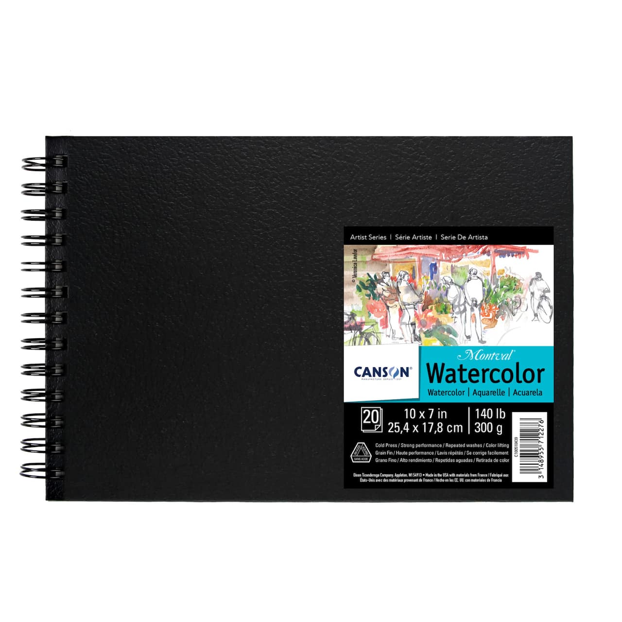 Canson® Artist Series Montval® Field Watercolor Book, 10" x 7"